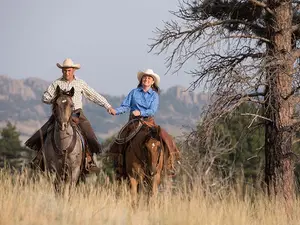 How did the cowboy greet his wife every day after work?