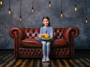 How is a sofa like a Thanksgiving turkey?