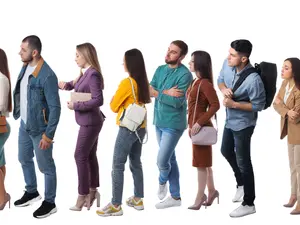 What can an older sibling say to get in the front of the line?