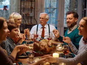 What did Dad say when he was asked to say grace?