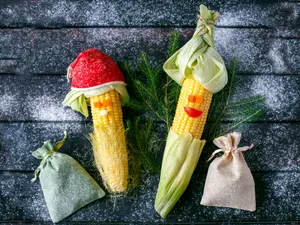 What did the ears of corn ask their parents to get them for Christmas?