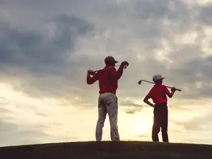 What did the golfer dad want for Father's Day?