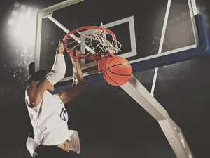 What do they say when a basketball player loses his mind?