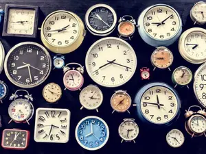 What do you call a belt made of clocks?