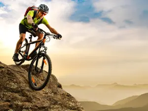 What do you call a mountain biker if his bicycle breaks?