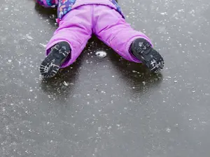 What do you call it when someone falls on the way to their car?