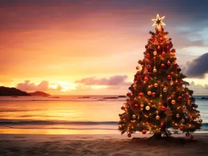 What do you call it when the ocean is calm around Christmastime?