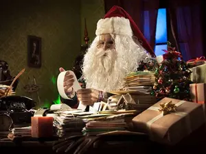 What does Santa call his wife at tax time?