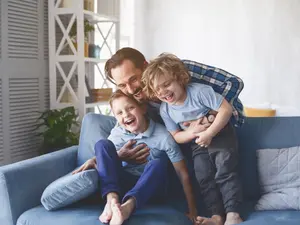 What kind of music did the kids play for their dad?