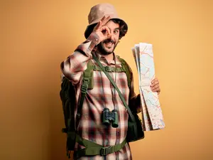 What should clumsy people avoid when hiking?