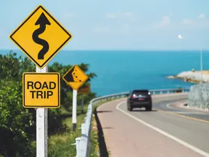 What should you do if you're on a road trip and you see a fork in the road?