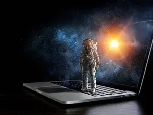 What's the astronauts favorite part of a computer?