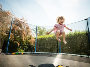 What's the best season to jump on a trampoline?