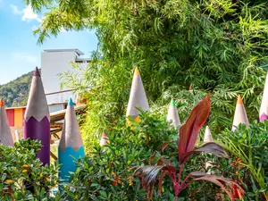 Where do writing utensils go on vacation?