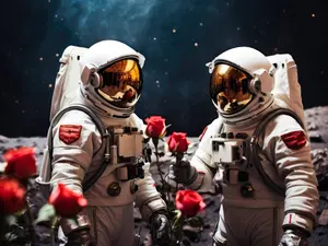 Why did the astronaut couple break up?
