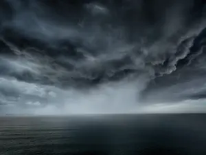 Why did the stormcloud blow past New York on Thanksgiving?