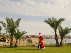 Why does Santa love to work in the garden?