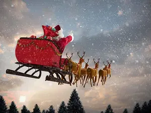 Why does Santa's sled get such good mileage?