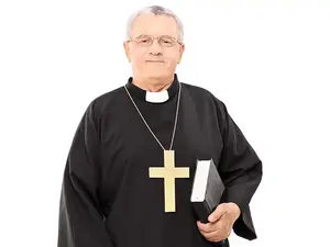 Why does the priest love swiss cheese?