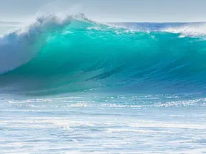 Why was the ocean too hot to swim in?